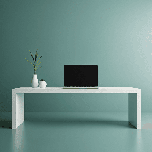 Minimalist modern office space